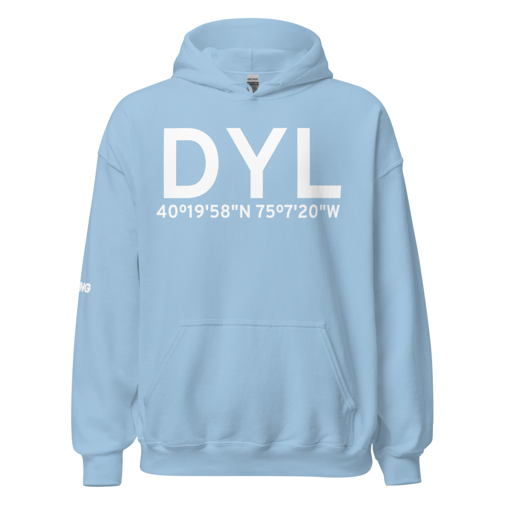 Doylestown (KDYL) Airport Hoodie Sweatshirt 