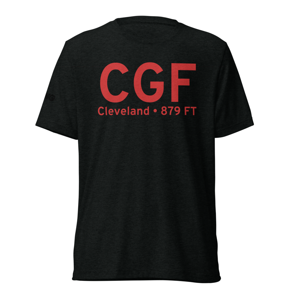 Cleveland (KCGF) Airport Tri-blend T-Shirt 