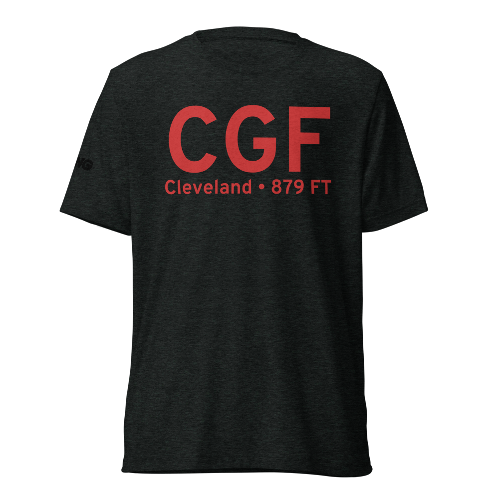 Cleveland (KCGF) Airport Tri-blend T-Shirt 