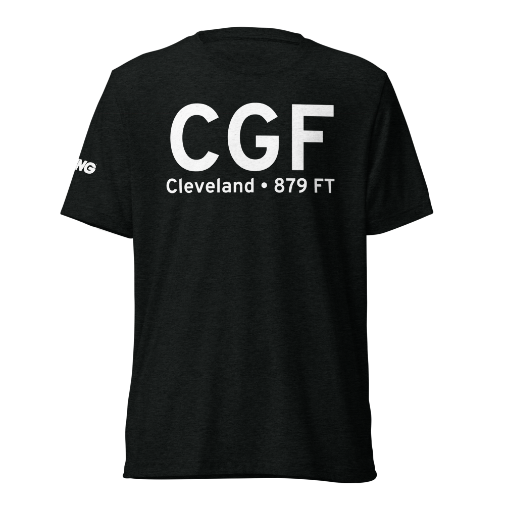 Cleveland (KCGF) Airport Tri-blend T-Shirt 