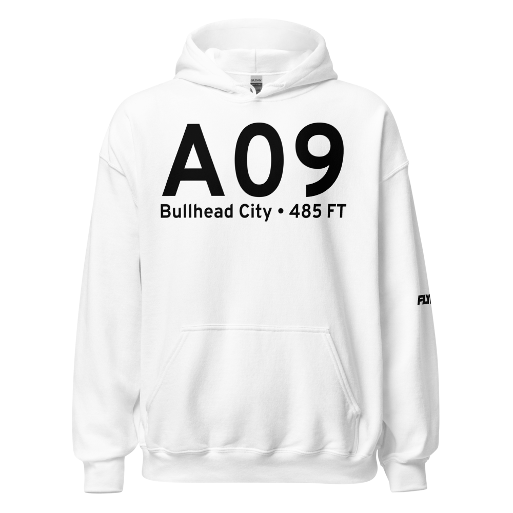 Bullhead City (KA09) Airport Hoodie Sweatshirt 