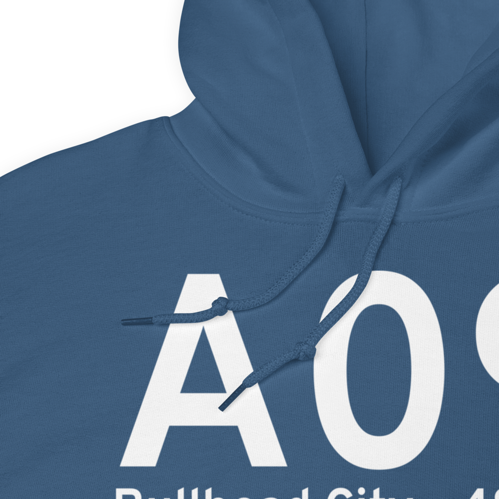 Bullhead City (KA09) Airport Hoodie Sweatshirt 