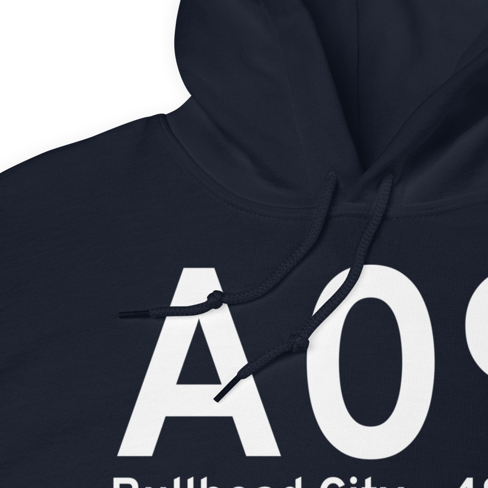 Bullhead City (KA09) Airport Hoodie Sweatshirt 