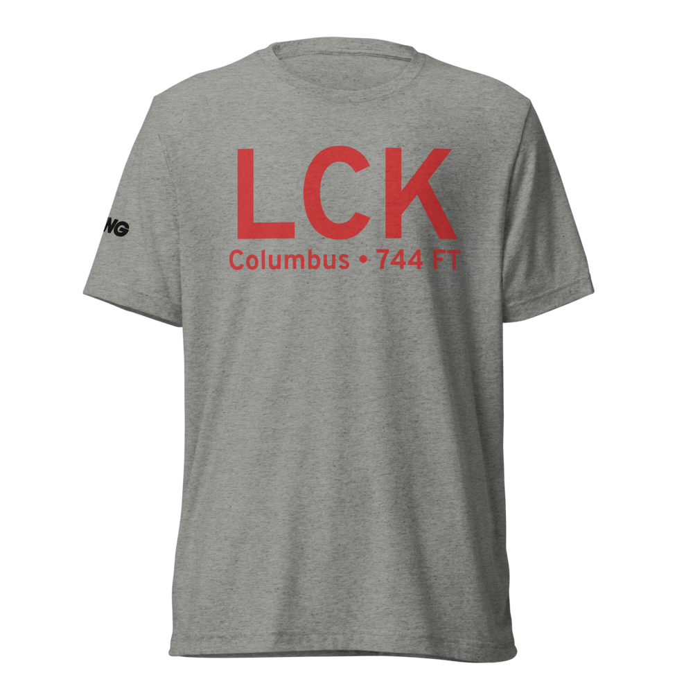 Columbus (KLCK) Airport Tri-blend T-Shirt 