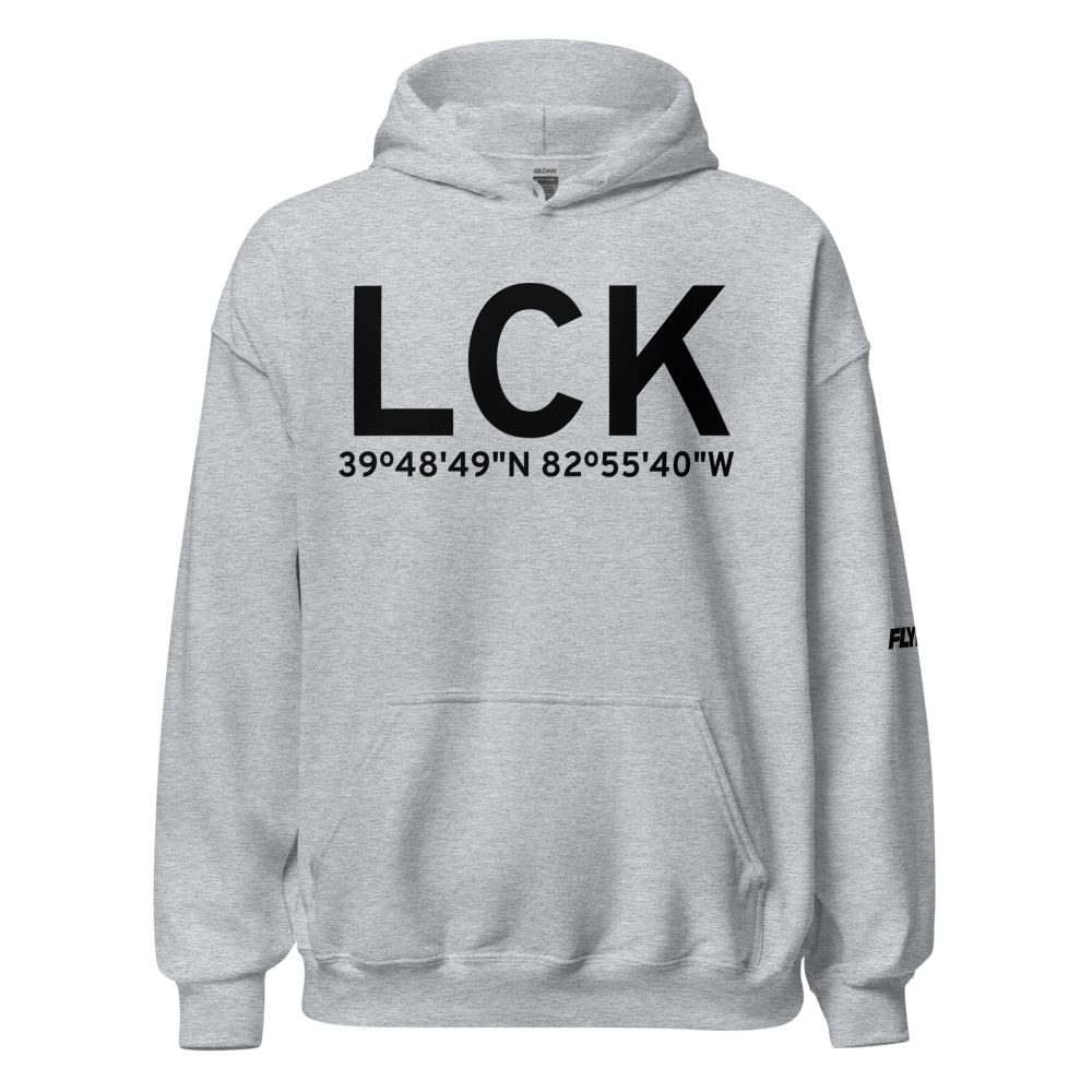Columbus (KLCK) Airport Hoodie Sweatshirt 