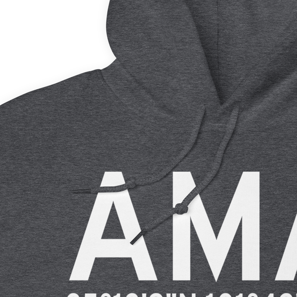 Amarillo (KAMA) Airport Hoodie Sweatshirt 