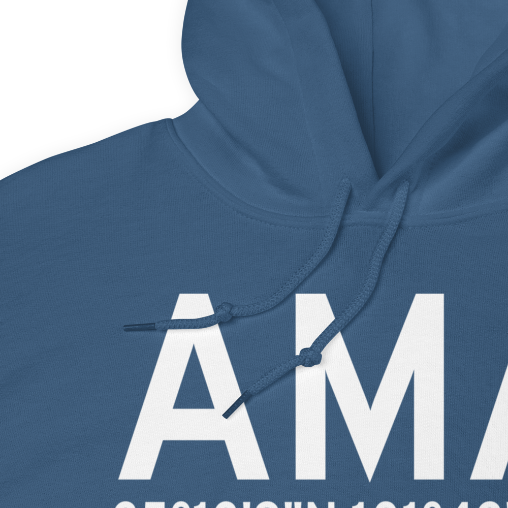 Amarillo (KAMA) Airport Hoodie Sweatshirt 