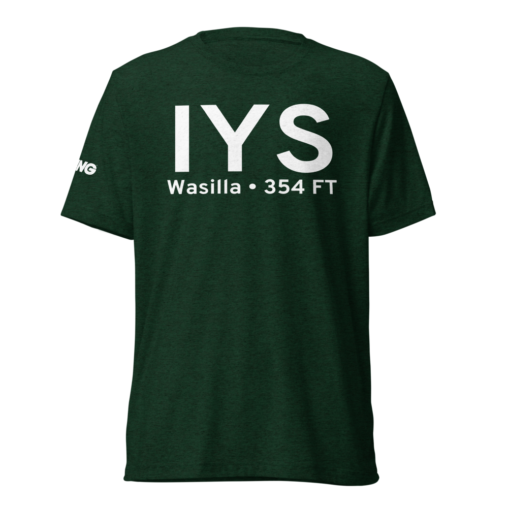 Wasilla (PAWS) Airport Tri-blend T-Shirt 