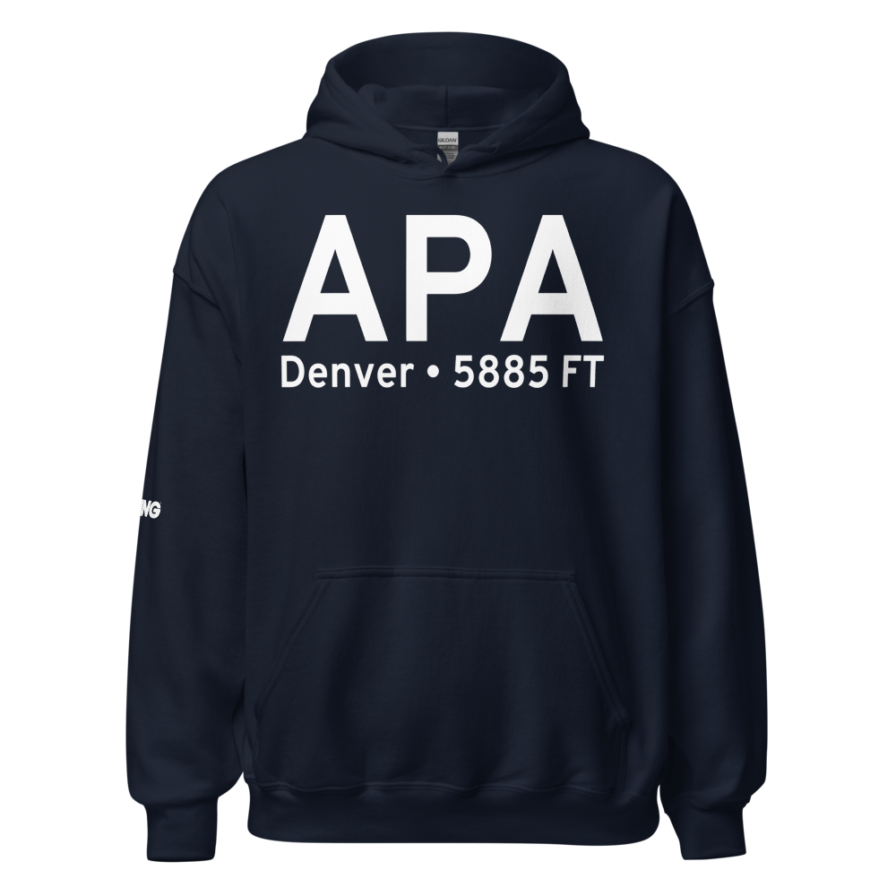 Denver (KAPA) Airport Hoodie Sweatshirt 