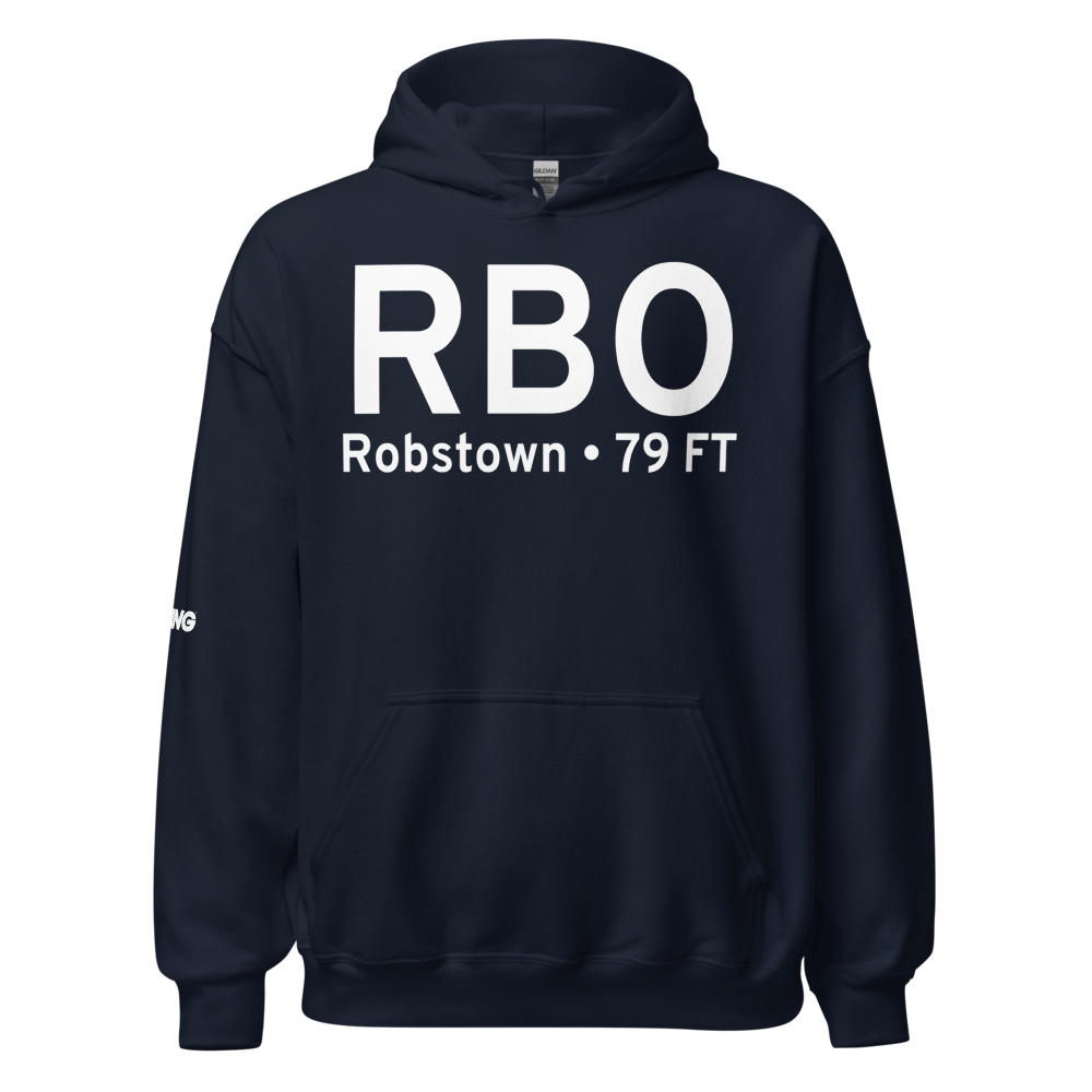 Robstown (KRBO) Airport Hoodie Sweatshirt 