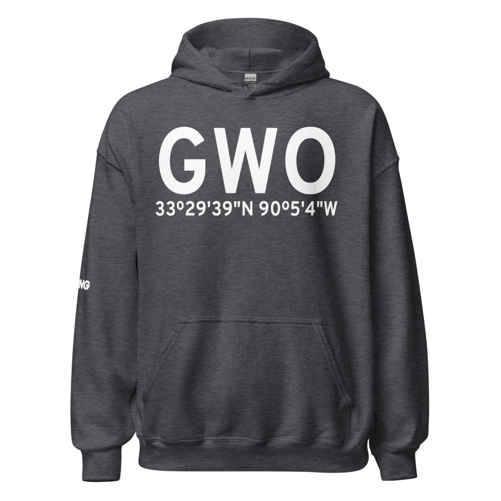 Greenwood (KGWO) Airport Hoodie Sweatshirt 