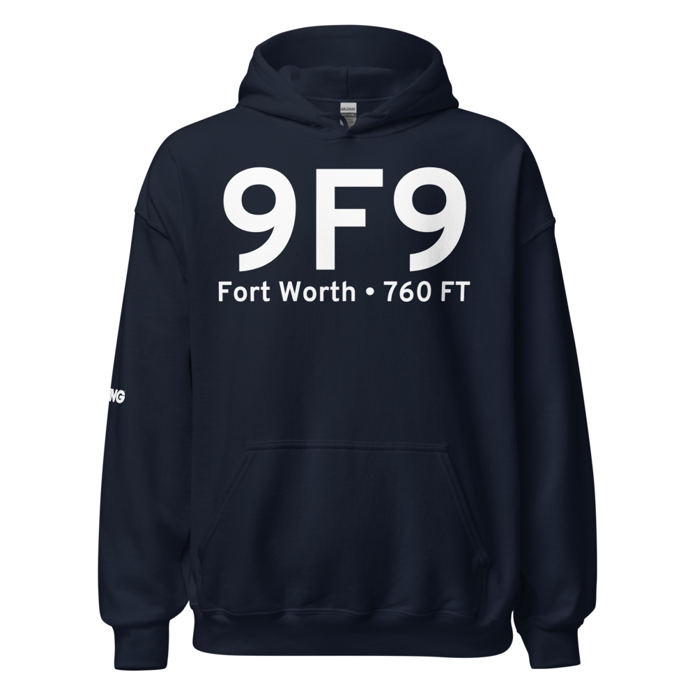 Fort Worth (K9F9) Airport Hoodie Sweatshirt 