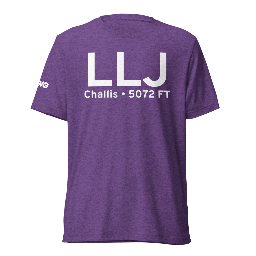 Challis (KLLJ) Airport Tri-blend T-Shirt 