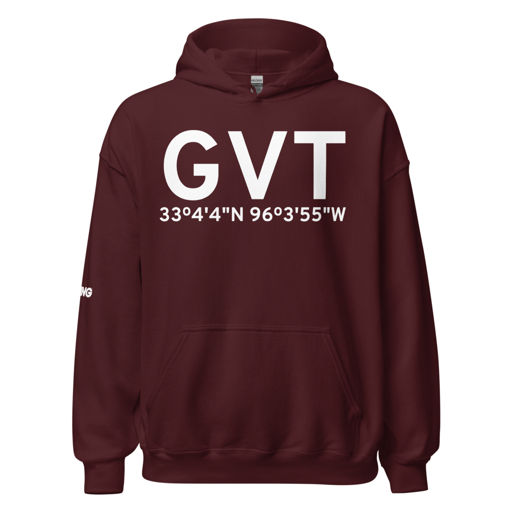 Greenville (KGVT) Airport Hoodie Sweatshirt 