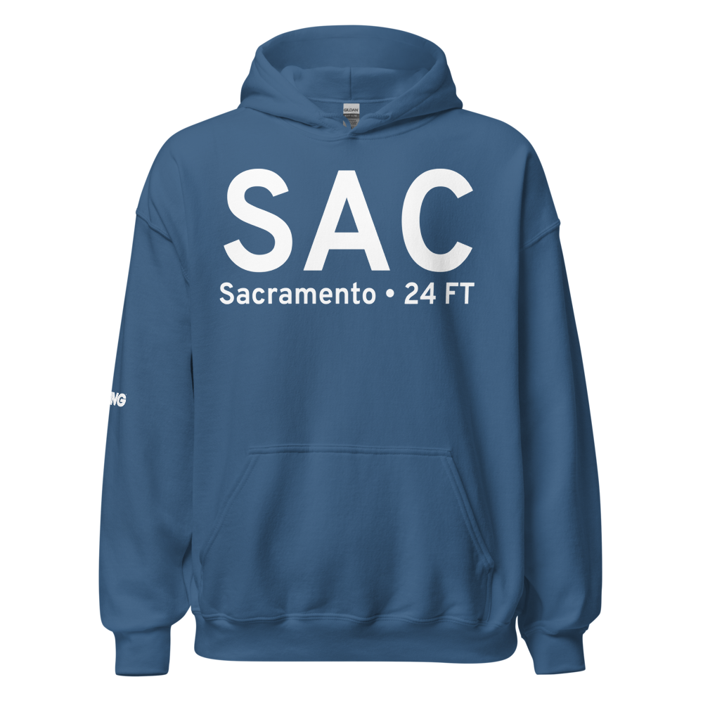 Sacramento (KSAC) Airport Hoodie Sweatshirt 