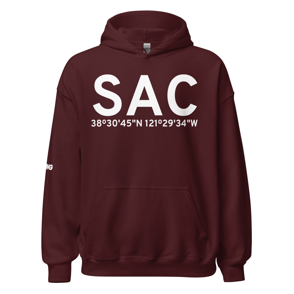 Sacramento (KSAC) Airport Hoodie Sweatshirt 