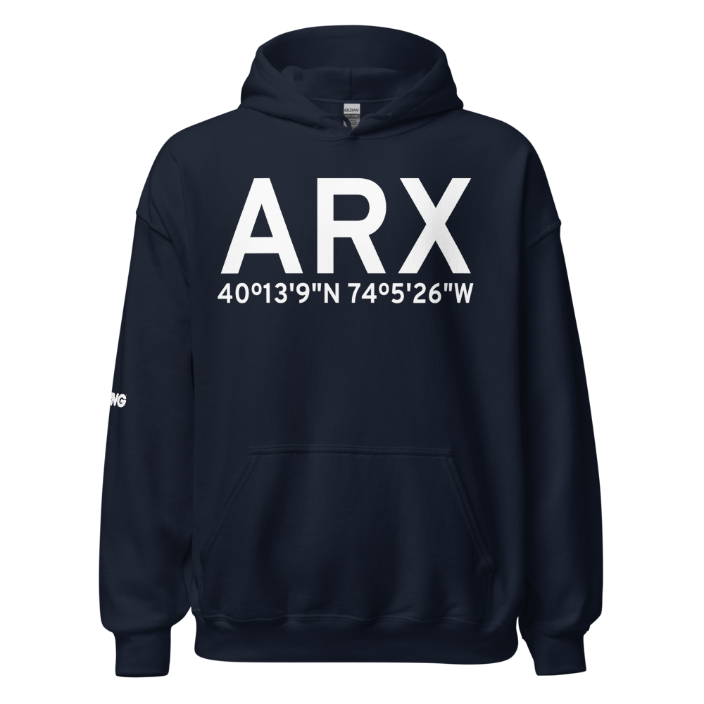 Asbury Park (ARX) Airport Hoodie Sweatshirt 