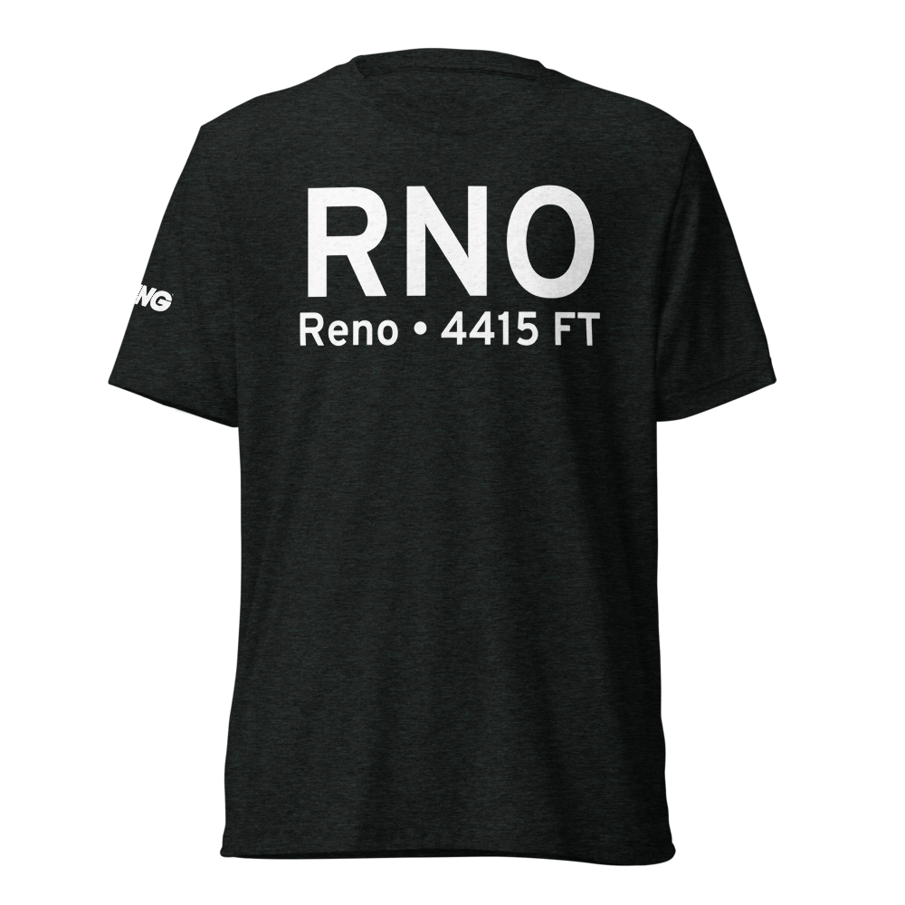 Reno (KRNO) Airport Tri-blend T-Shirt 