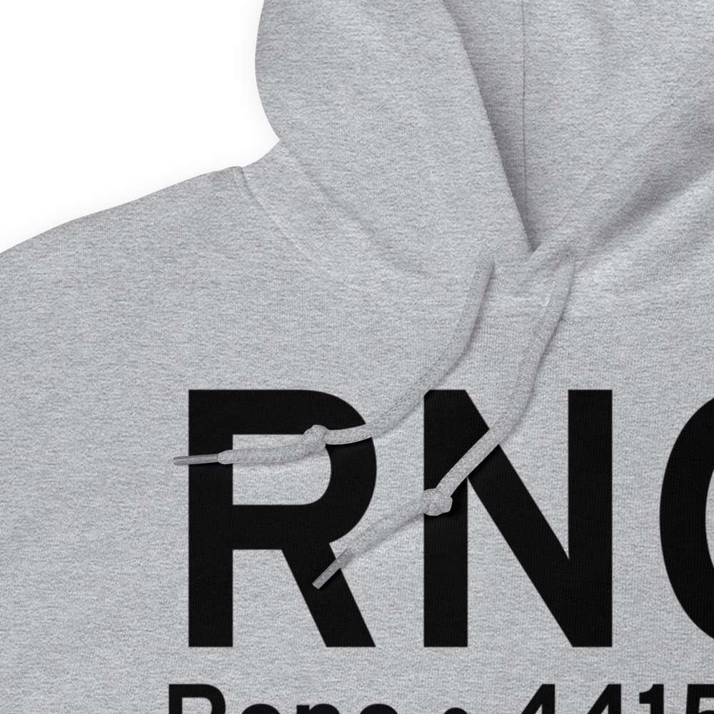 Reno (KRNO) Airport Hoodie Sweatshirt 
