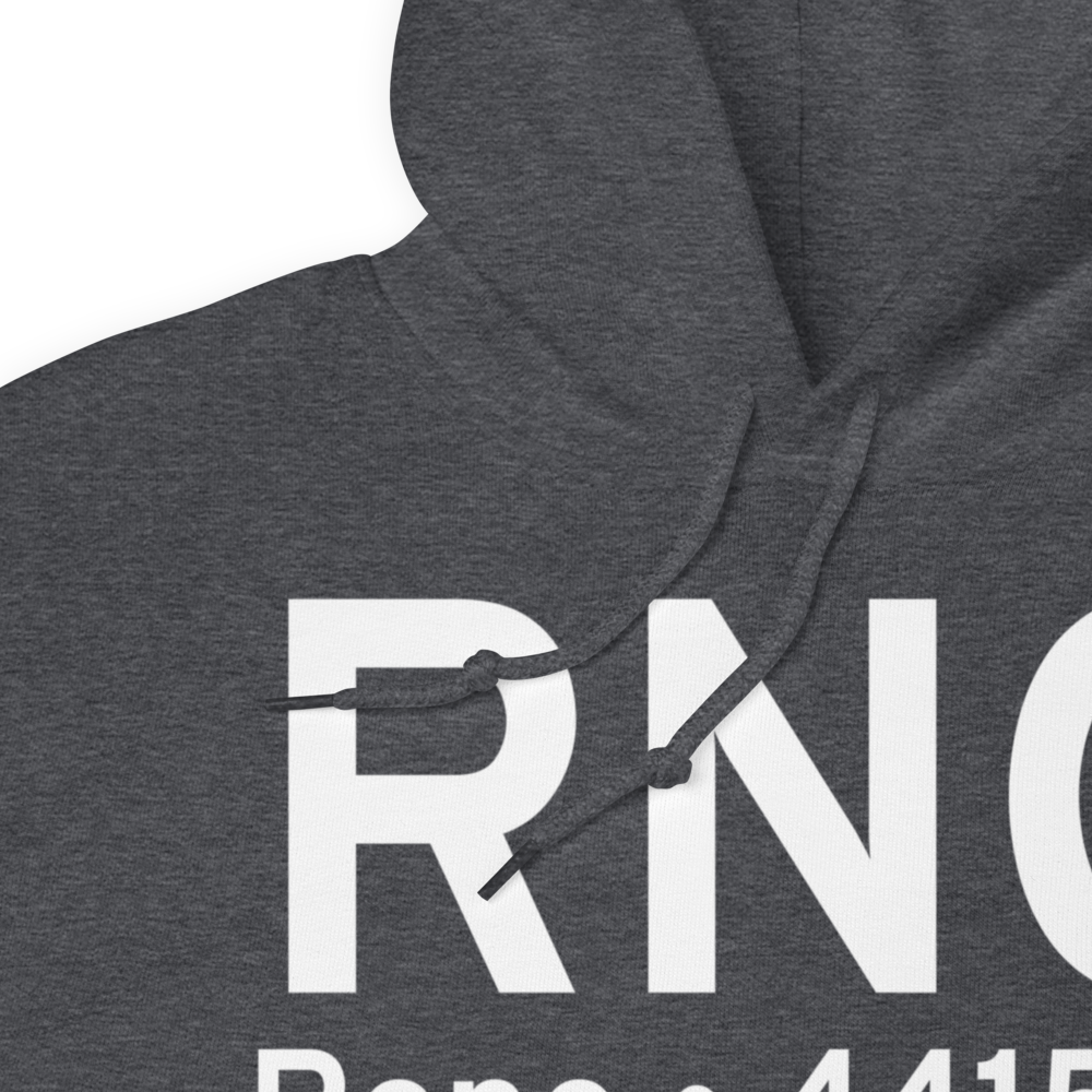 Reno (KRNO) Airport Hoodie Sweatshirt 