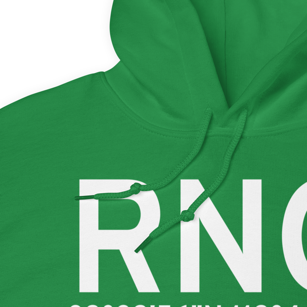 Reno (KRNO) Airport Hoodie Sweatshirt 