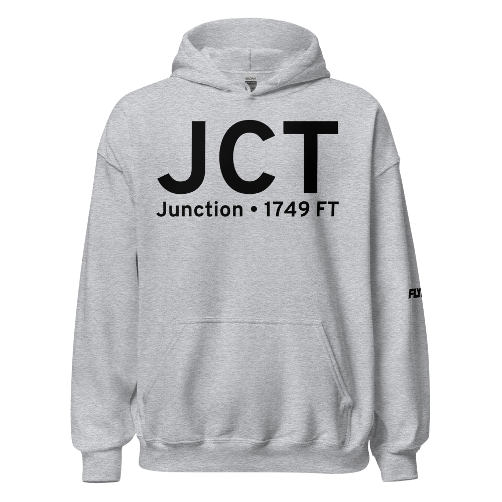 Junction (KJCT) Airport Hoodie Sweatshirt 