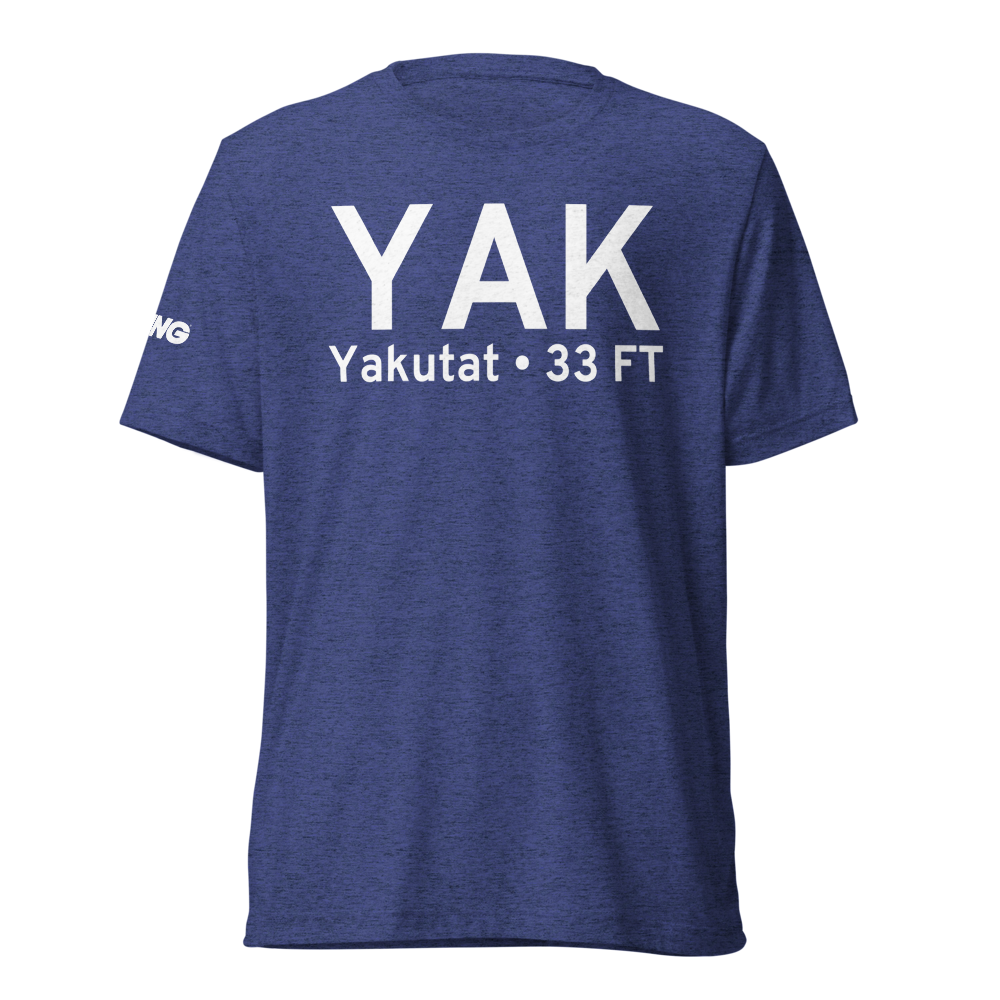 Yakutat (PAYA) Airport Tri-blend T-Shirt 