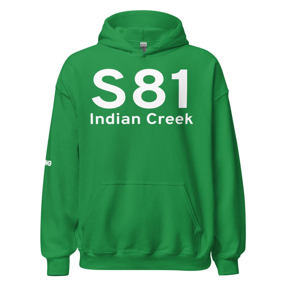 Indian Creek (S81) Airport Hoodie Sweatshirt 