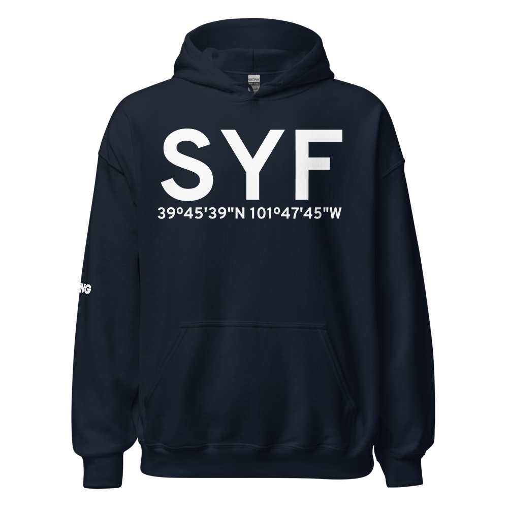 St Francis (KSYF) Airport Hoodie Sweatshirt 