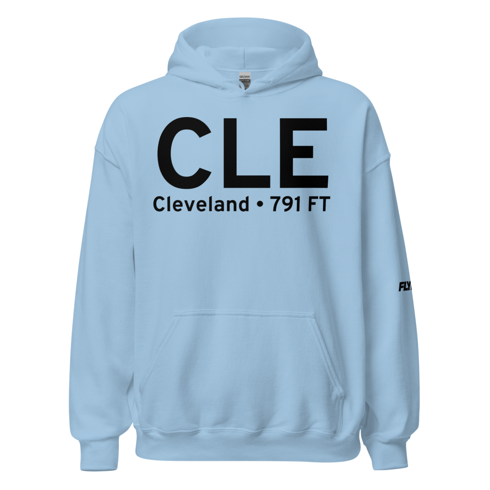 Cleveland (KCLE) Airport Hoodie Sweatshirt 