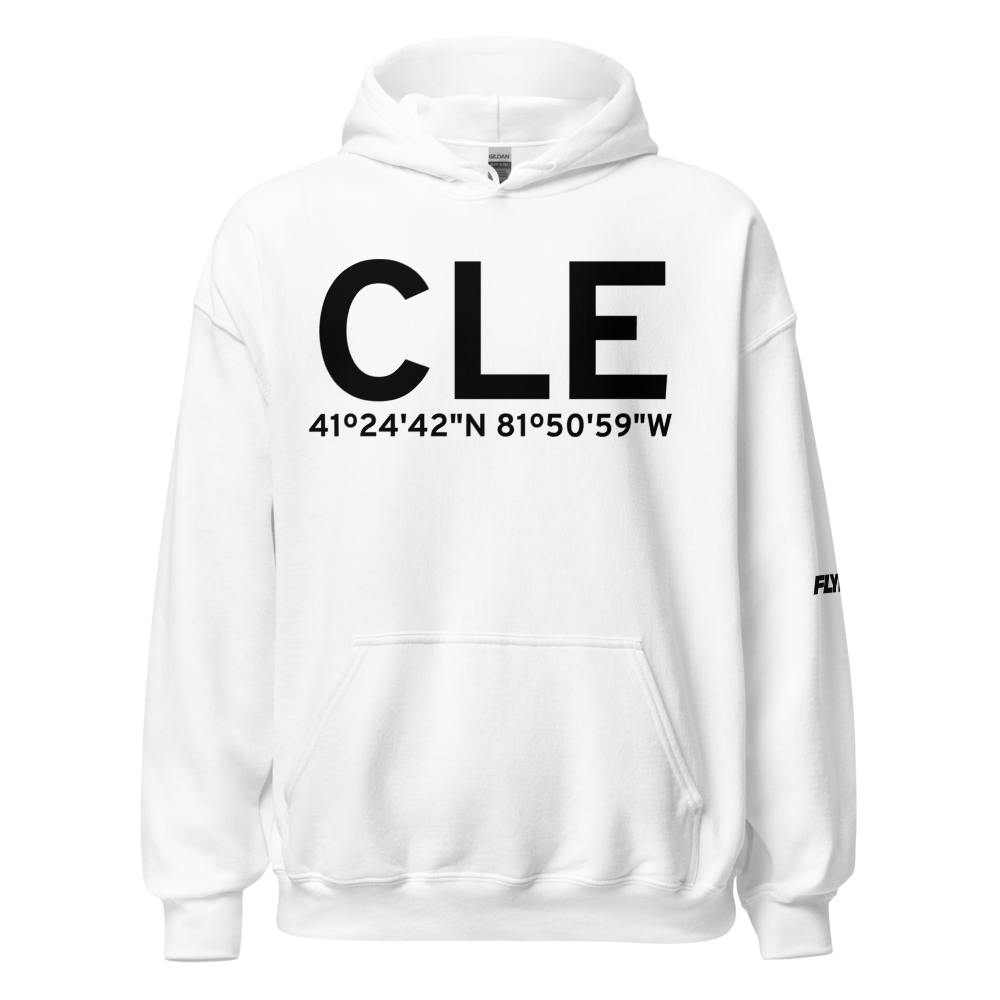 Cleveland (KCLE) Airport Hoodie Sweatshirt 
