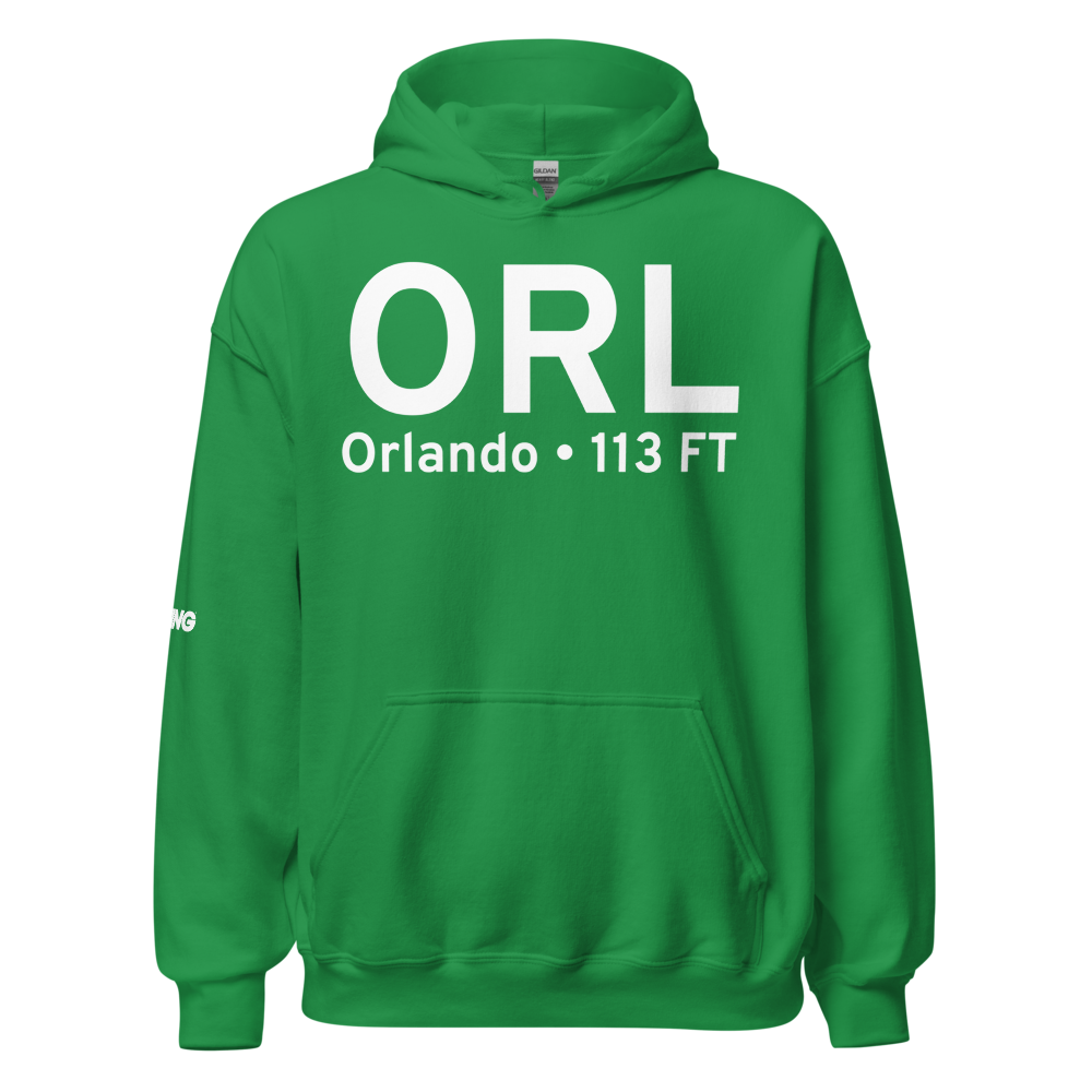 Orlando (KORL) Airport Hoodie Sweatshirt 