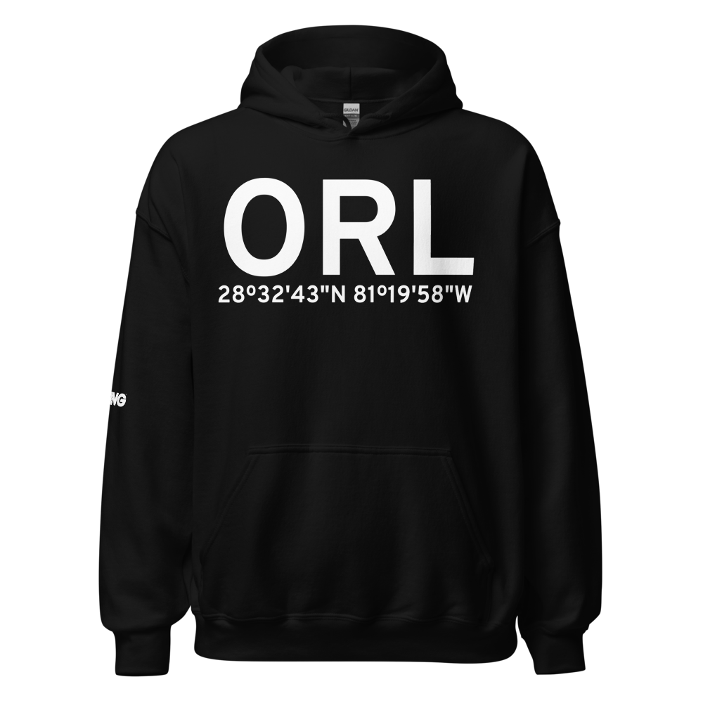 Orlando (KORL) Airport Hoodie Sweatshirt 