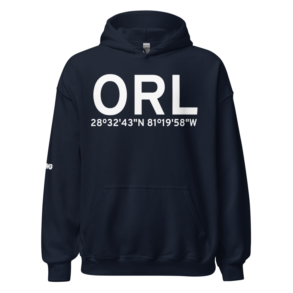 Orlando (KORL) Airport Hoodie Sweatshirt 