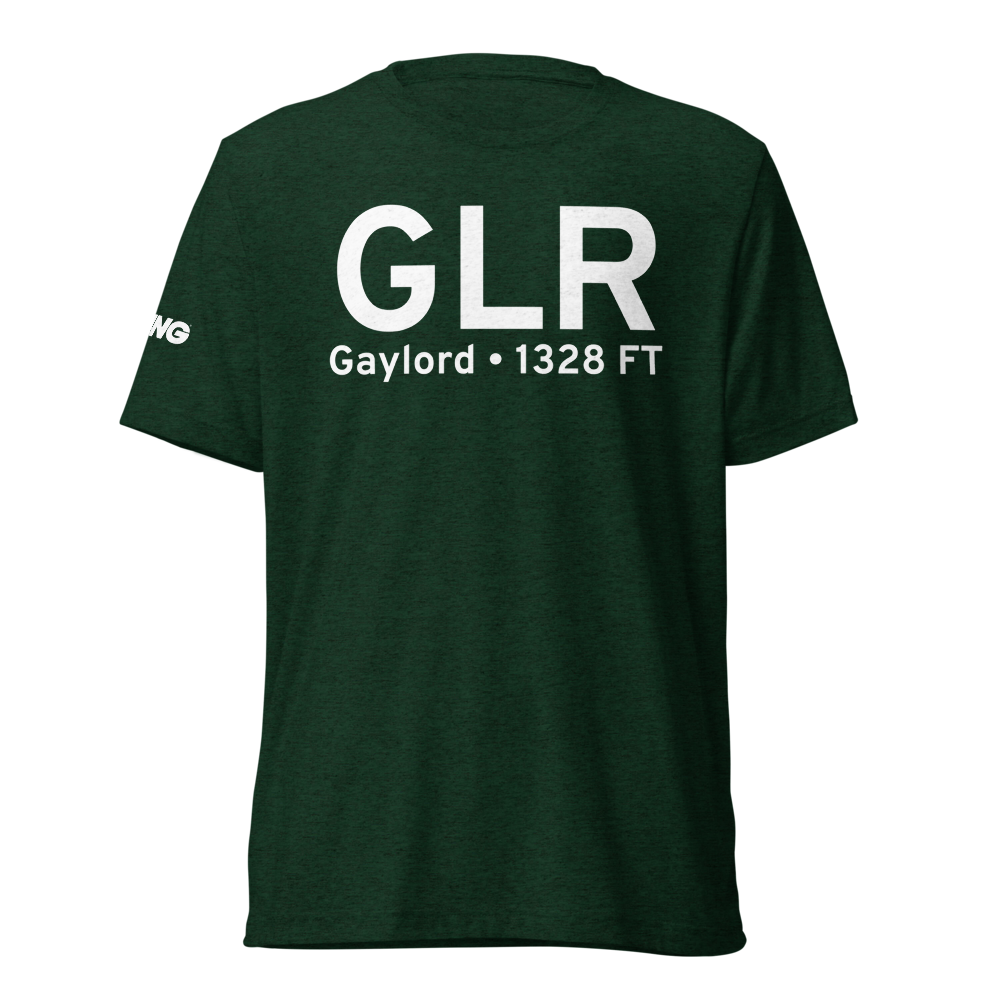 Gaylord (KGLR) Airport Tri-blend T-Shirt 