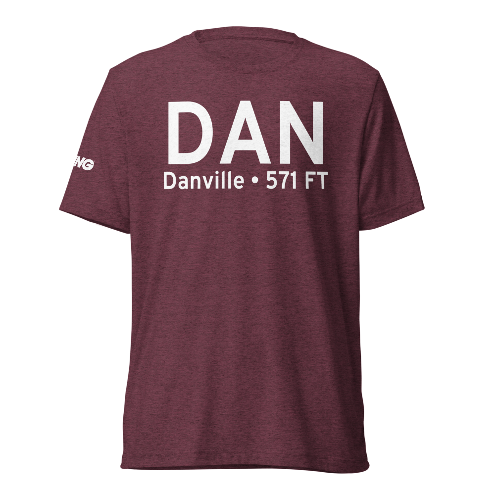 Danville (KDAN) Airport Tri-blend T-Shirt 