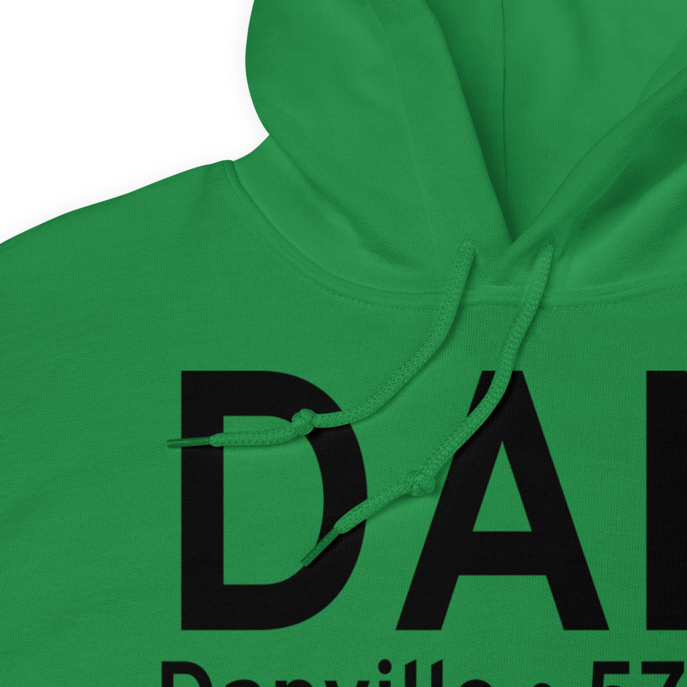 Danville (KDAN) Airport Hoodie Sweatshirt 