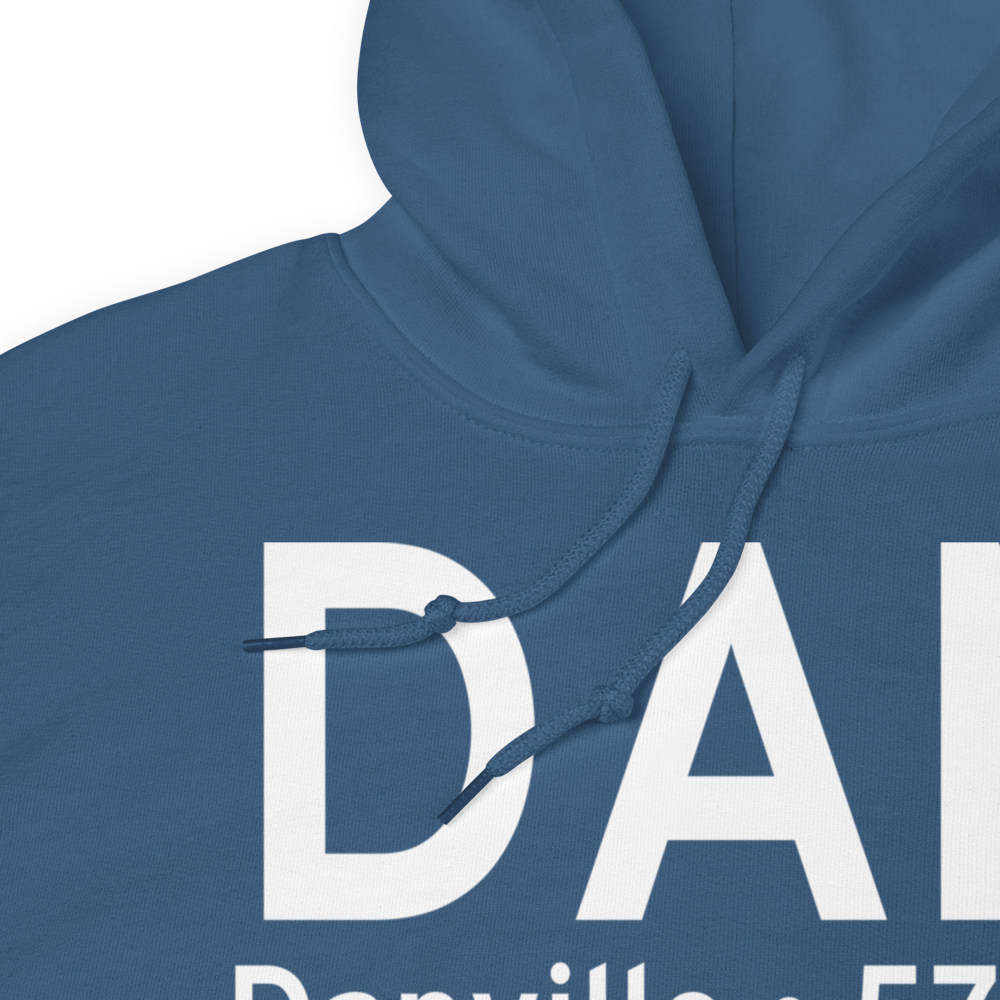 Danville (KDAN) Airport Hoodie Sweatshirt 