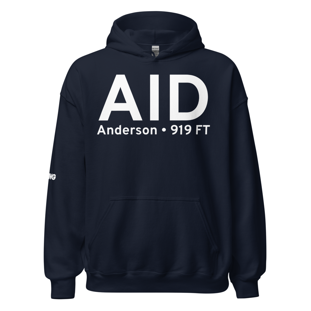 Anderson (KAID) Airport Hoodie Sweatshirt 
