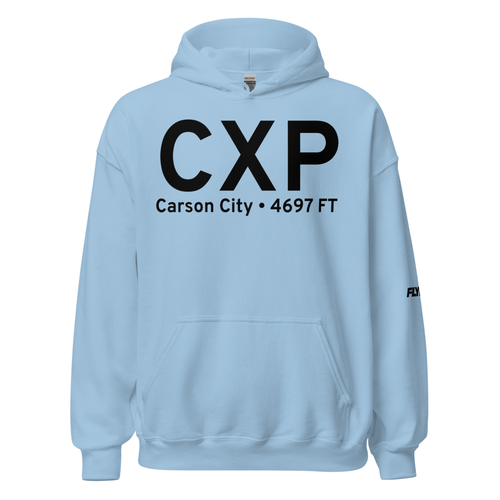 Carson City (KCXP) Airport Hoodie Sweatshirt 