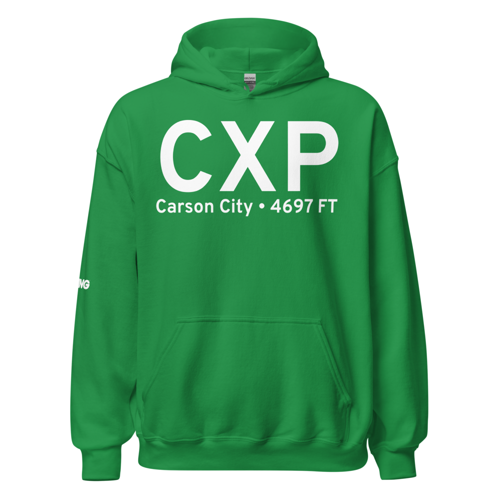 Carson City (KCXP) Airport Hoodie Sweatshirt 