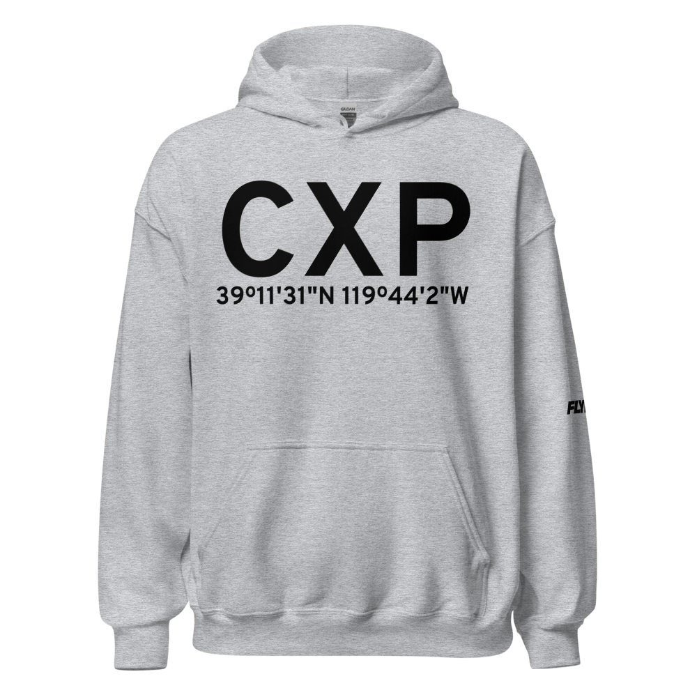 Carson City (KCXP) Airport Hoodie Sweatshirt 
