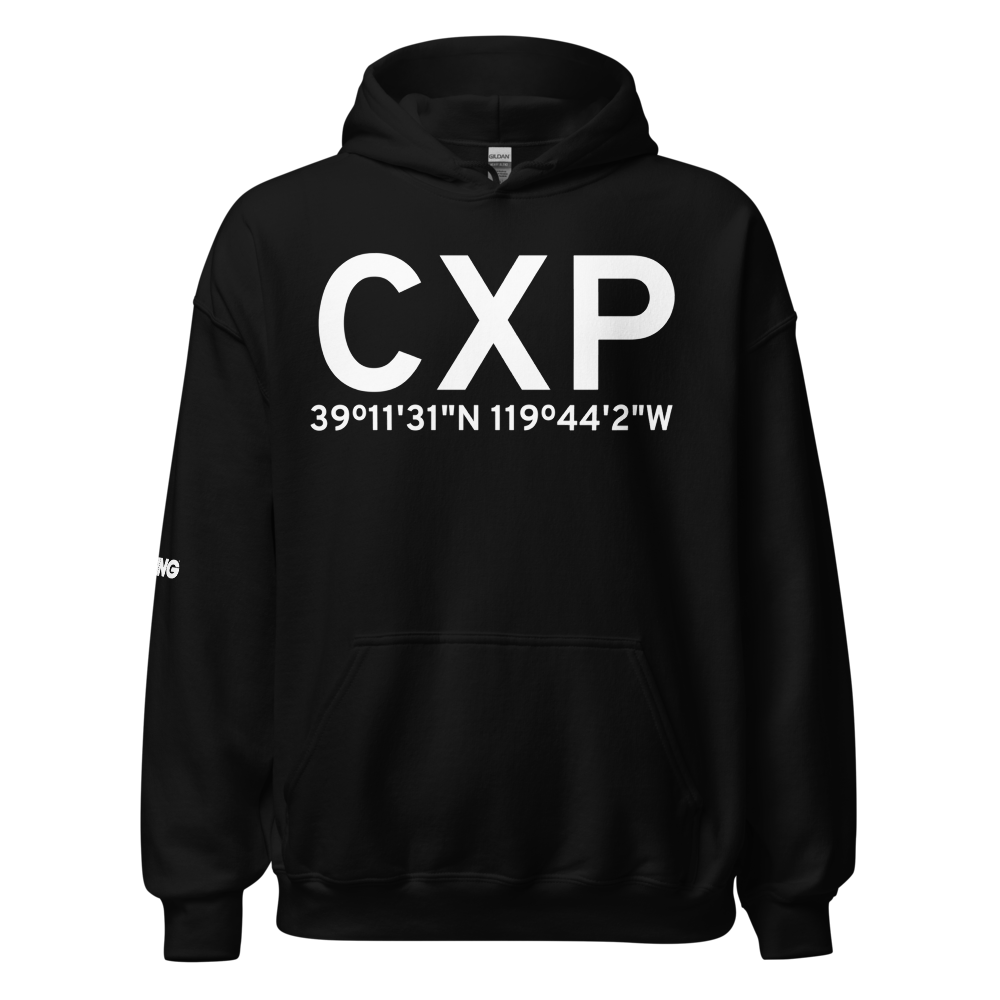 Carson City (KCXP) Airport Hoodie Sweatshirt 