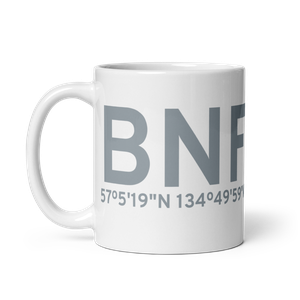 Baranof (BNF) Airport Mug