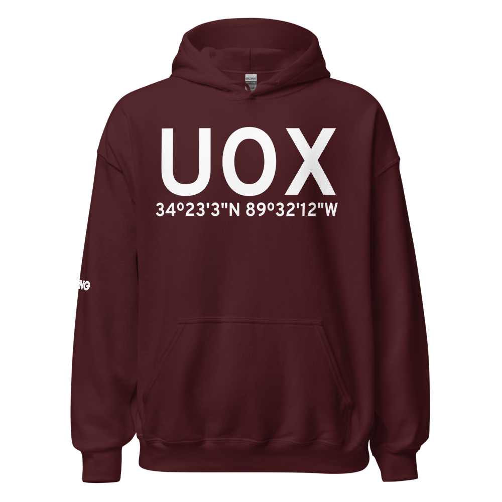 Oxford (KUOX) Airport Hoodie Sweatshirt 