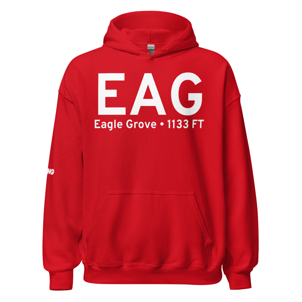 Eagle Grove (KEAG) Airport Hoodie Sweatshirt 