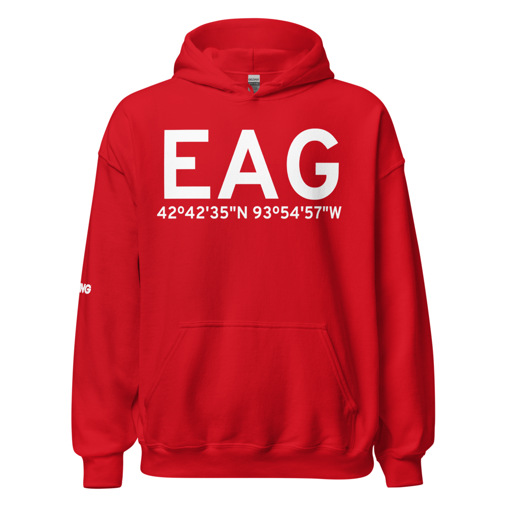 Eagle Grove (KEAG) Airport Hoodie Sweatshirt 