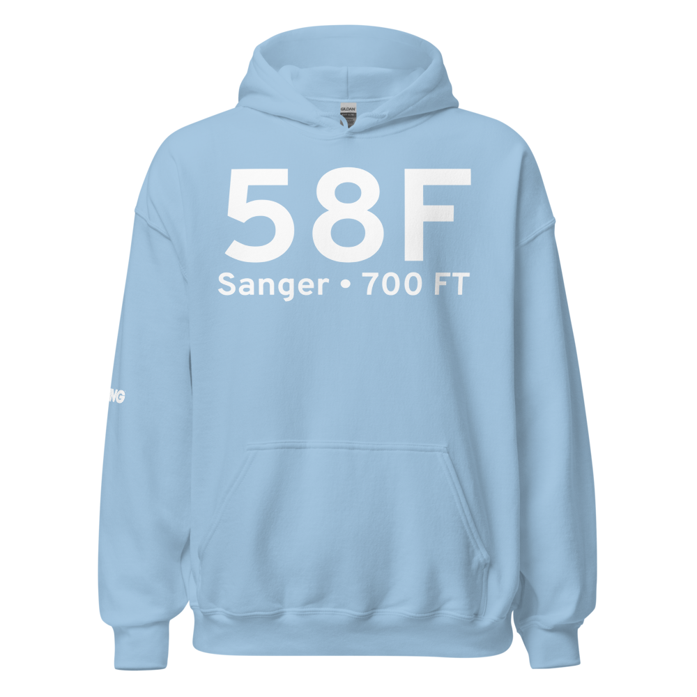Sanger (58F) Airport Hoodie Sweatshirt 