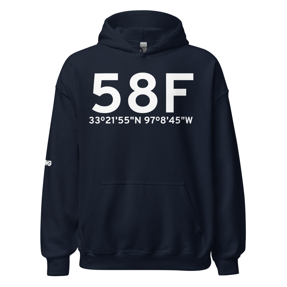 Sanger (58F) Airport Hoodie Sweatshirt 