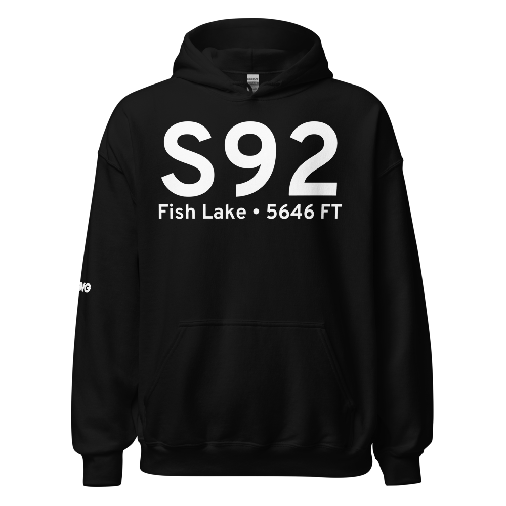 Fish Lake (S92) Airport Hoodie Sweatshirt 